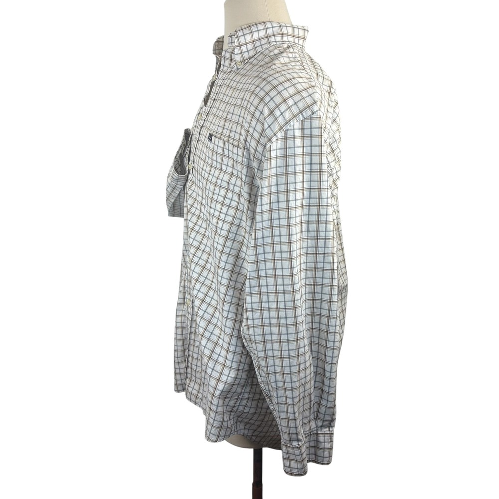 Facconable Men's Long Sleeve Button Down Plaid Shirt 100% Cotton READ‎ SIZE INFO - Picture 3 of 7